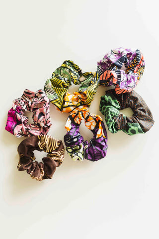 Patterned Scrunchies-Set of 6