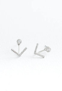 Lulu Ear Jacket in White Gold